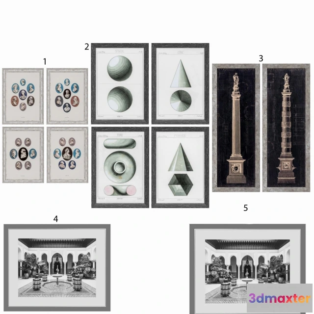 1603308 - decoration - Eichholtz Prints 19 3D Max