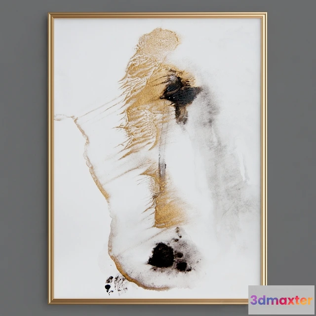 1603362 - decoration - Abstract black gold 3D Max