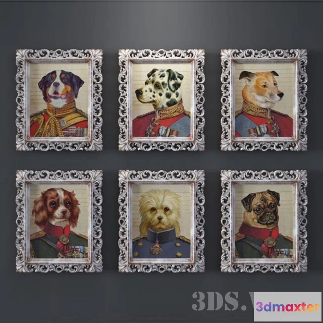 1603394 - decoration - Photo frame Madeleine 3D Max