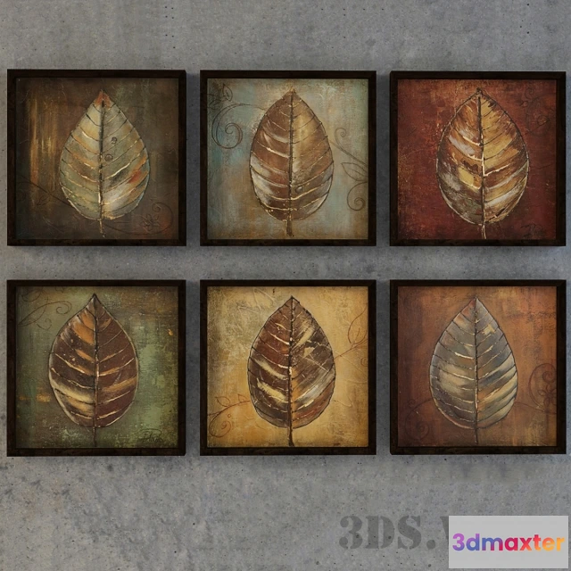 1603434 - decoration - Clip art - leaves 3D Max
