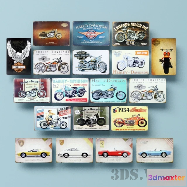 1603506 - decoration - Metal plates 3D Max