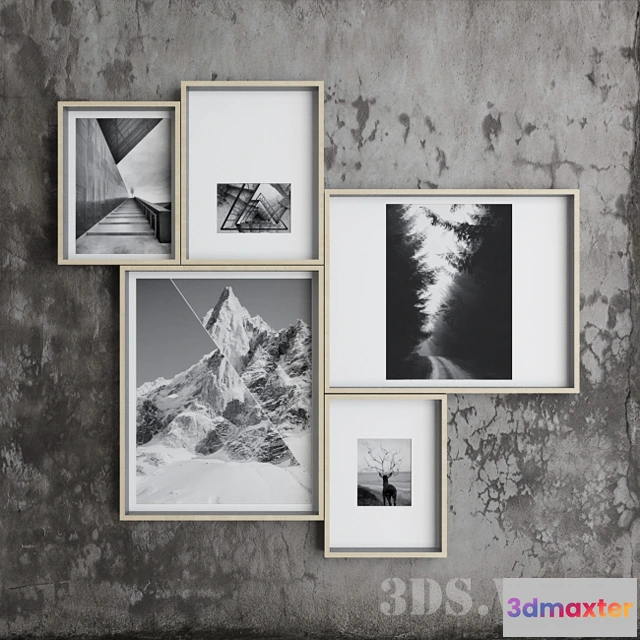 1603526 - decoration - Beautiful wall pictures 3D Max