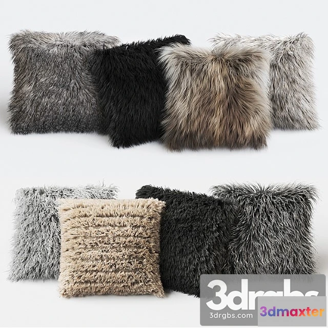 1022414 - Fur pillow set