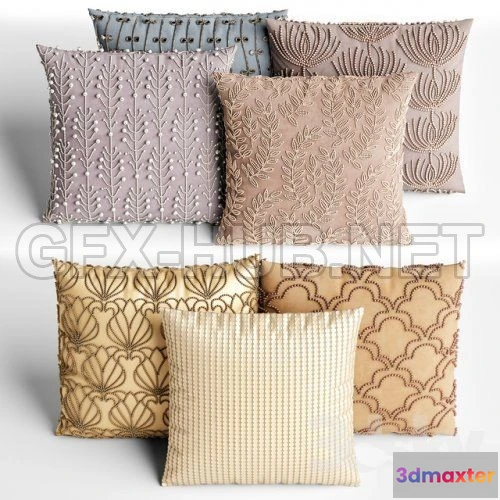 1078574 - Decorative pillows 3D model - 212131