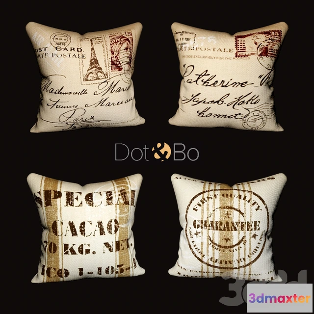 1079458 - Dot  Bo. 6 decorative pillows. - 213015