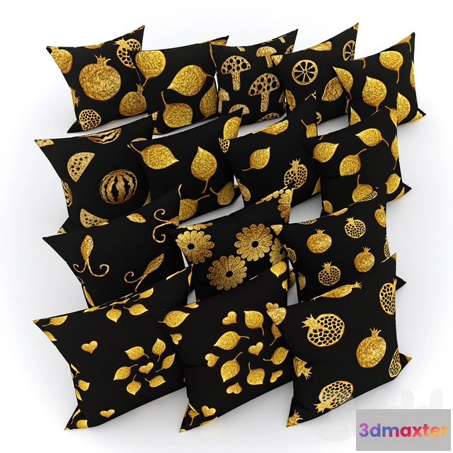 1088900 - pillow set gold autumn - 222457