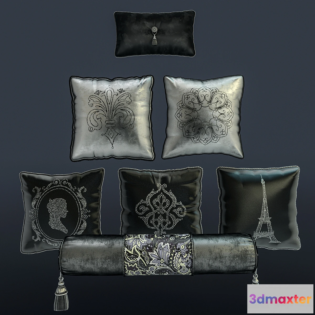 1269919 - Pillows and sofas movie. 3D Max