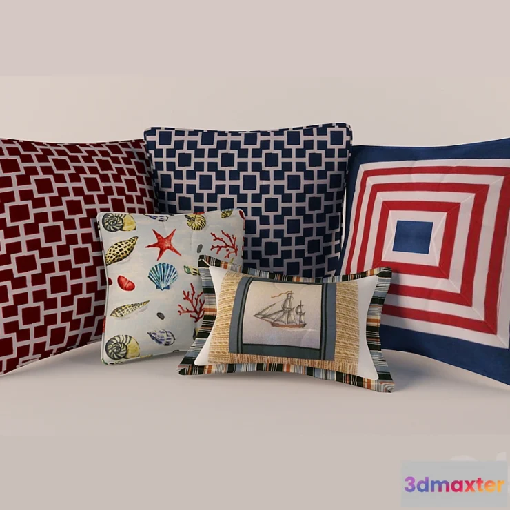 1271963 - Marine-style pillows 3D Max