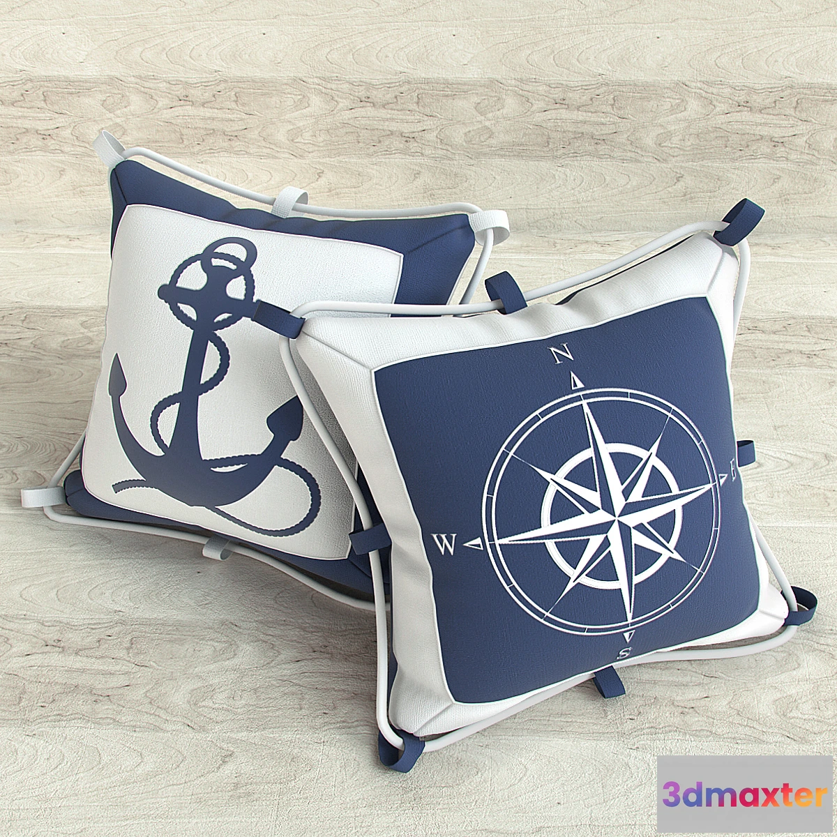 1283320 - Pillows in marine style - No.2 3D Max