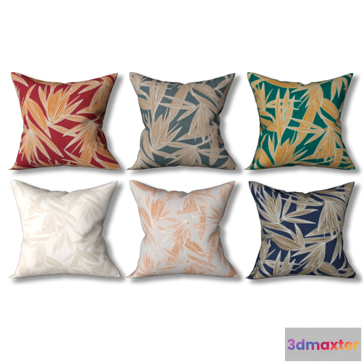 1293762 - Set of decorative pillows (Set 08). 3D Max