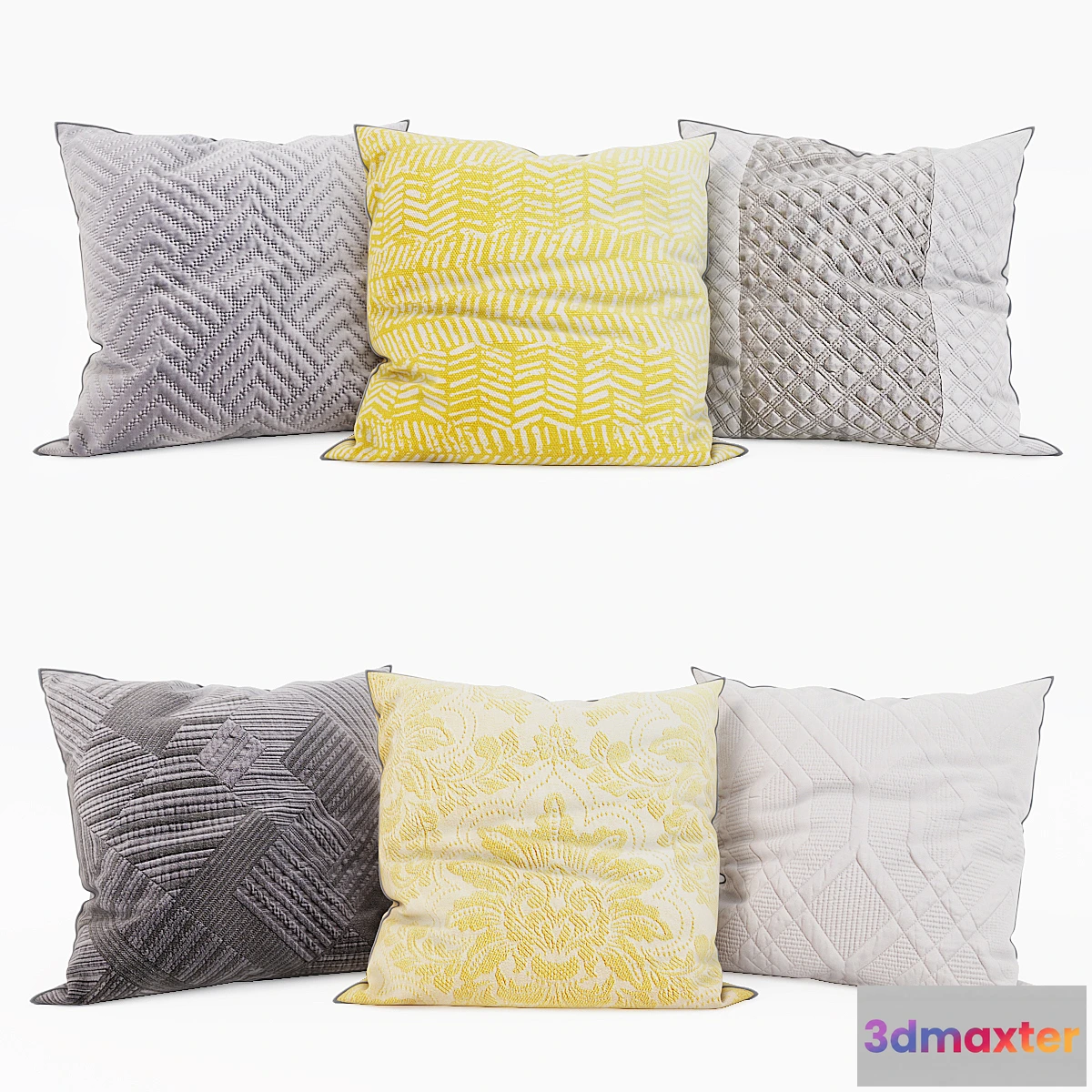 1297170 - Zara Home - Decorative Pillows set 20 3D Max