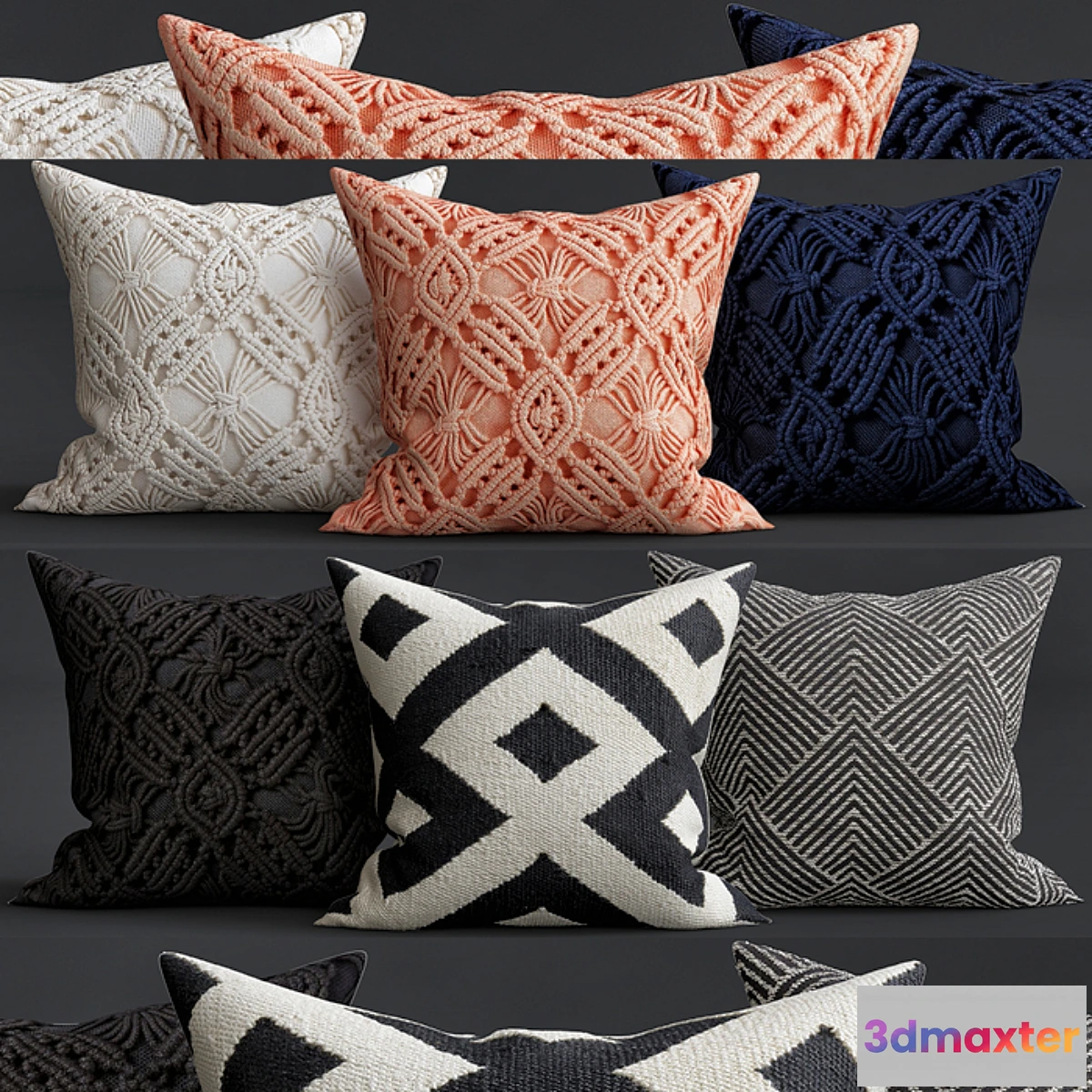 1297731 - Decorative Pillows - No.9 3D Max