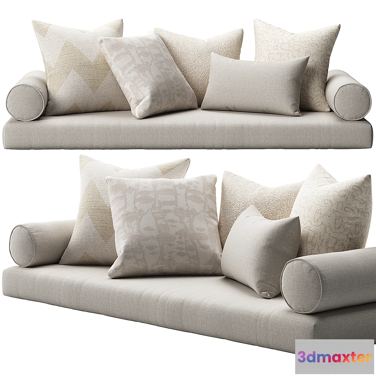 1300618 - Window Seat Cushion Set 3D Max