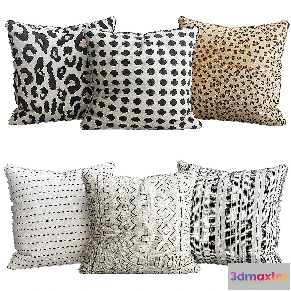 1305674 - CHEETAH PRINT PILLOW - No.2 3D Max