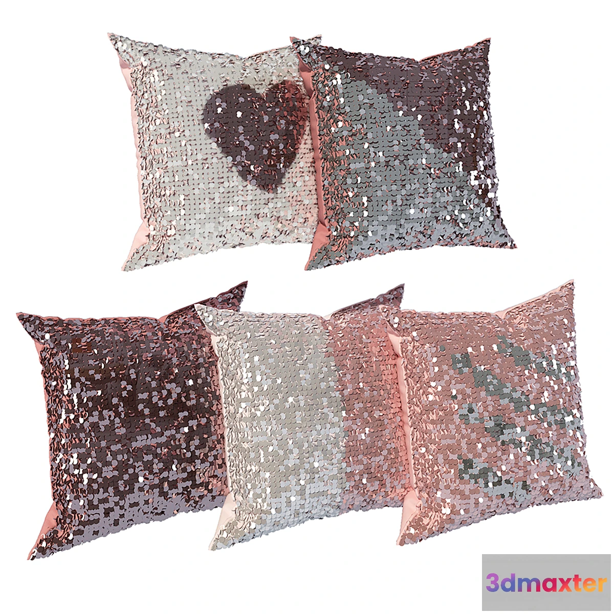 1307595 - Shiny pillows 3D Max