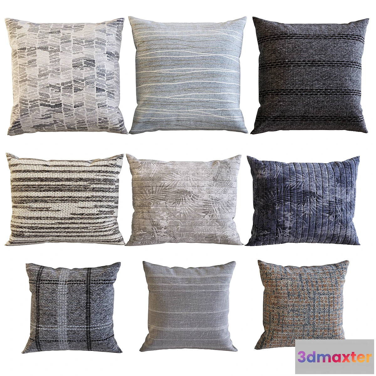 1307861 - Decorative pillows 12 3D Max