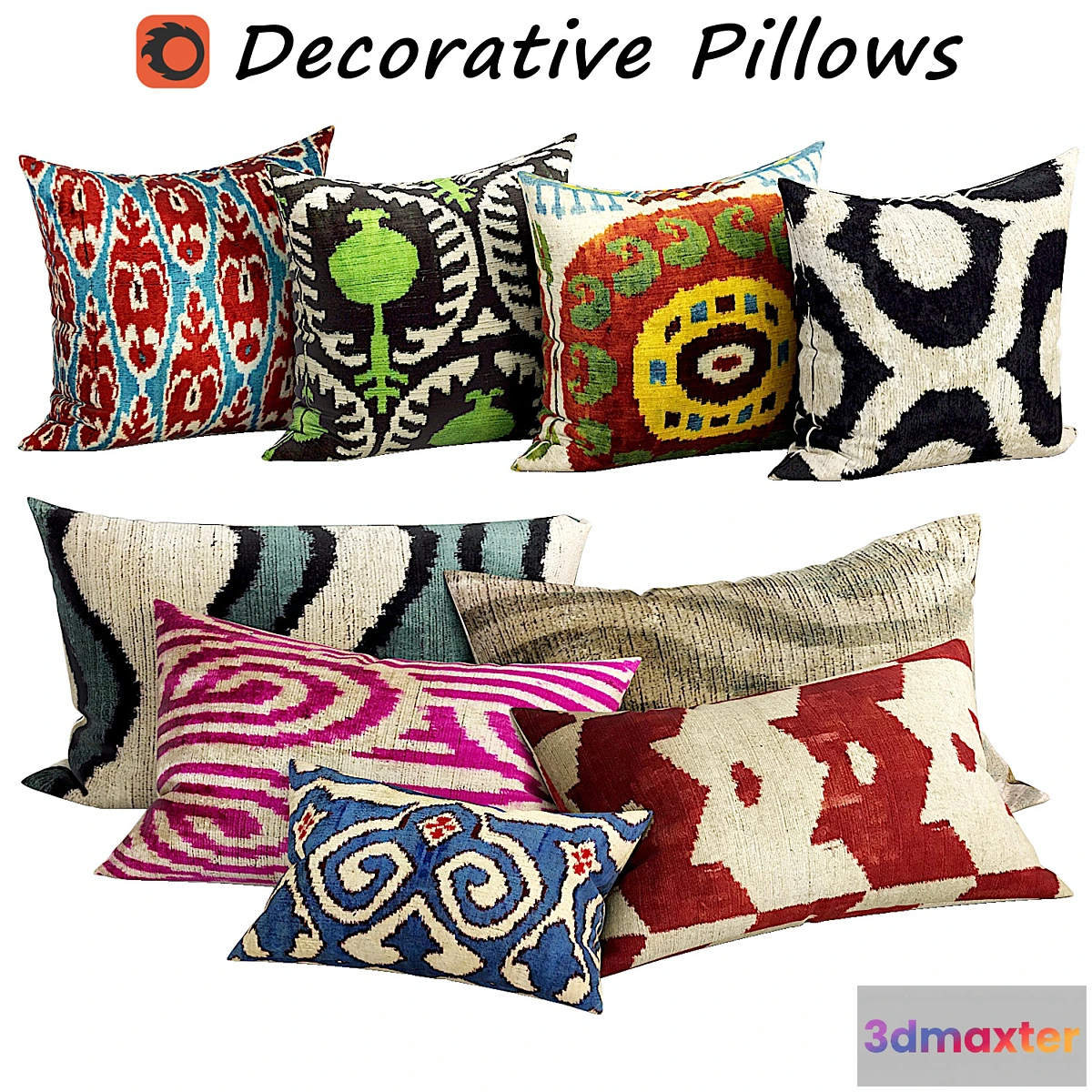 1311477 - Decorative Pillow set 456 3D Max