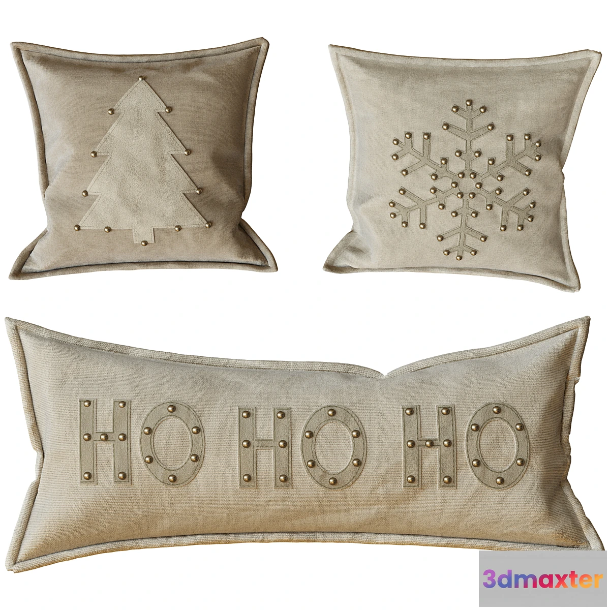 1311709 - Decorative New Year’s pillows 3D Max