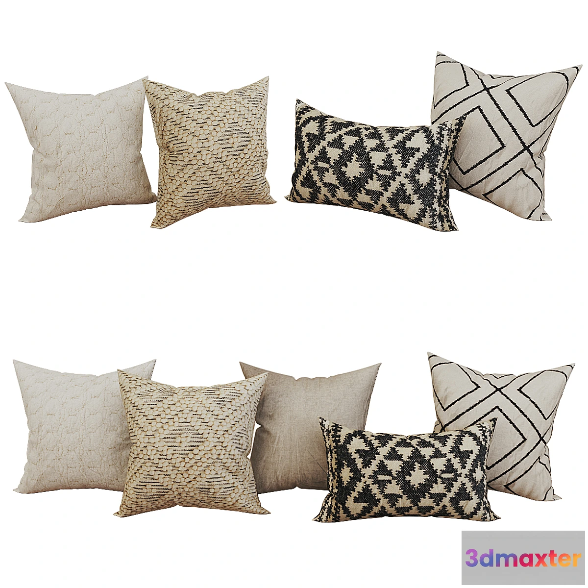 1315191 - Decorative set pillow 55 3D Max