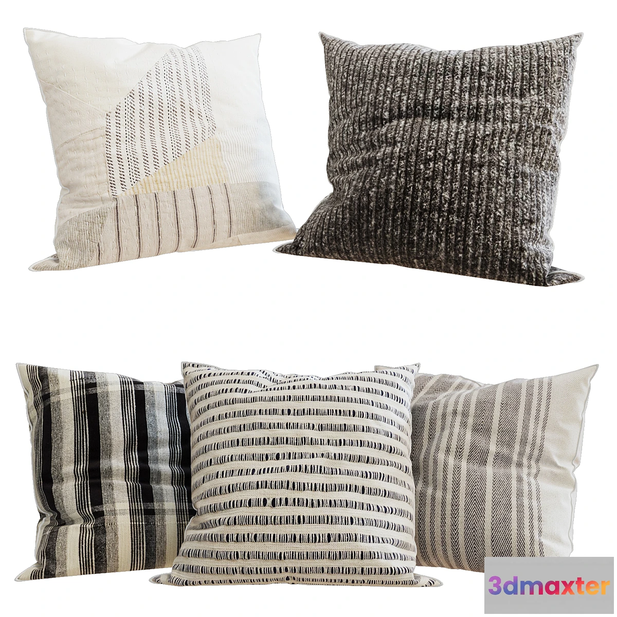 1325309 - Zara Home - Decorative Pillows set 54 3D Max