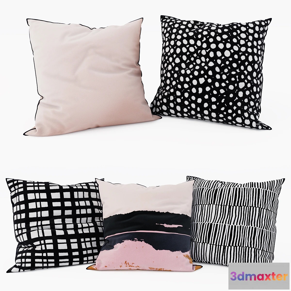 1335249 - IKEA - Decorative Pillows set 12 3D Max