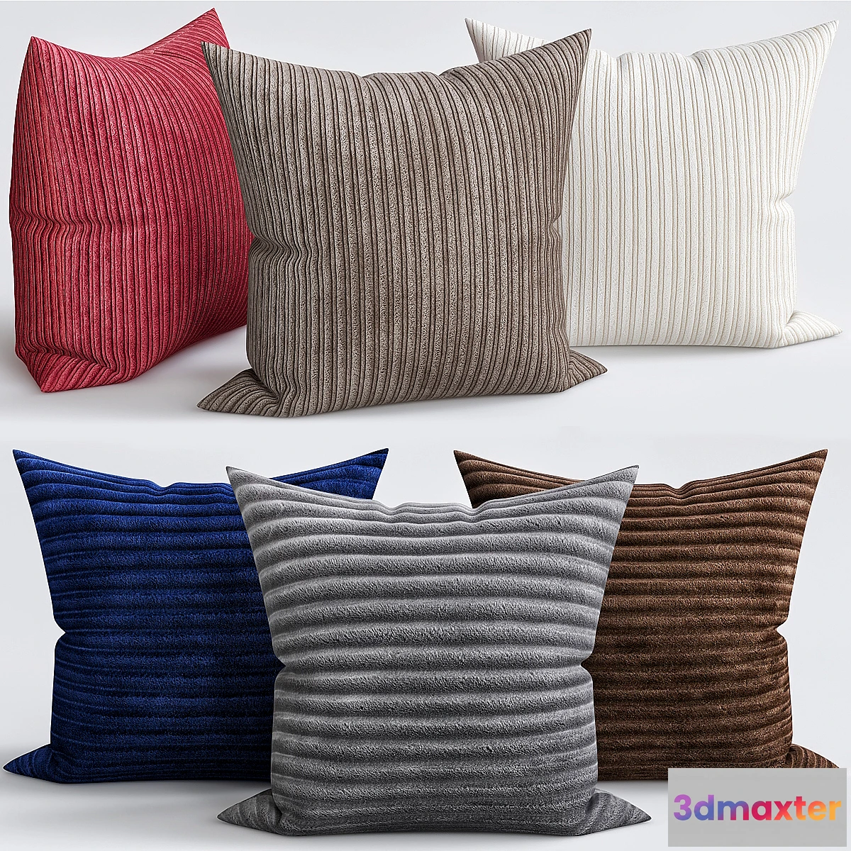 1345837 - Plush Square Throw Pillow 3D Max