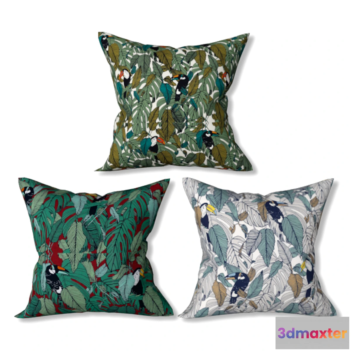 1346546 - Set of decorative pillows (Set 011). 3D Max