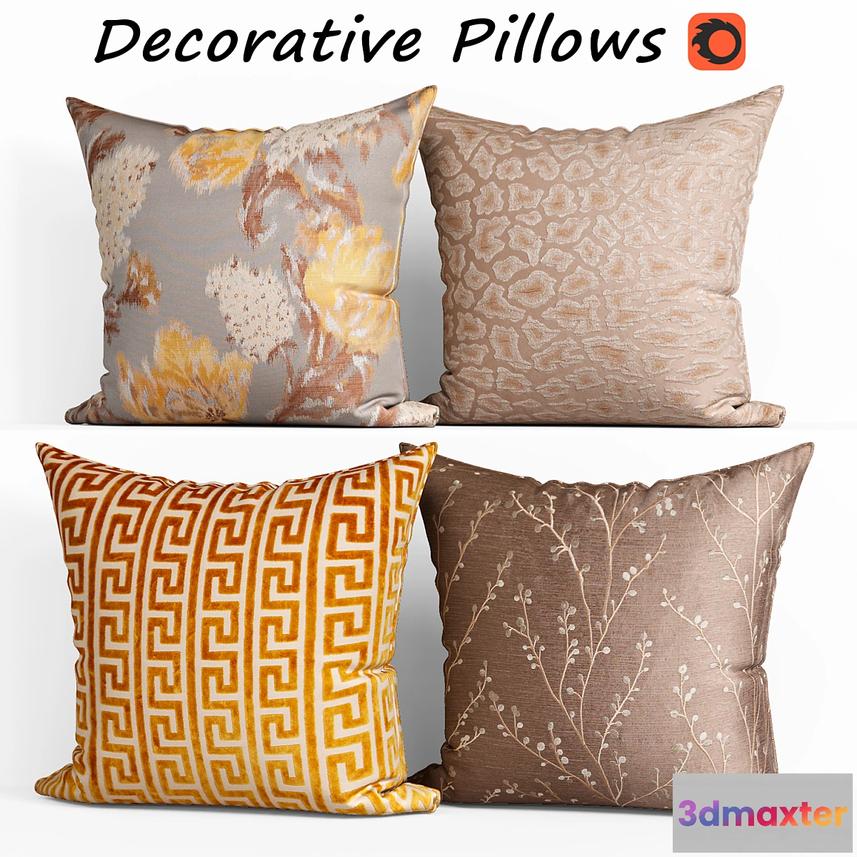 1347277 - Decorative Pillow set 189 Etsy 3D Max