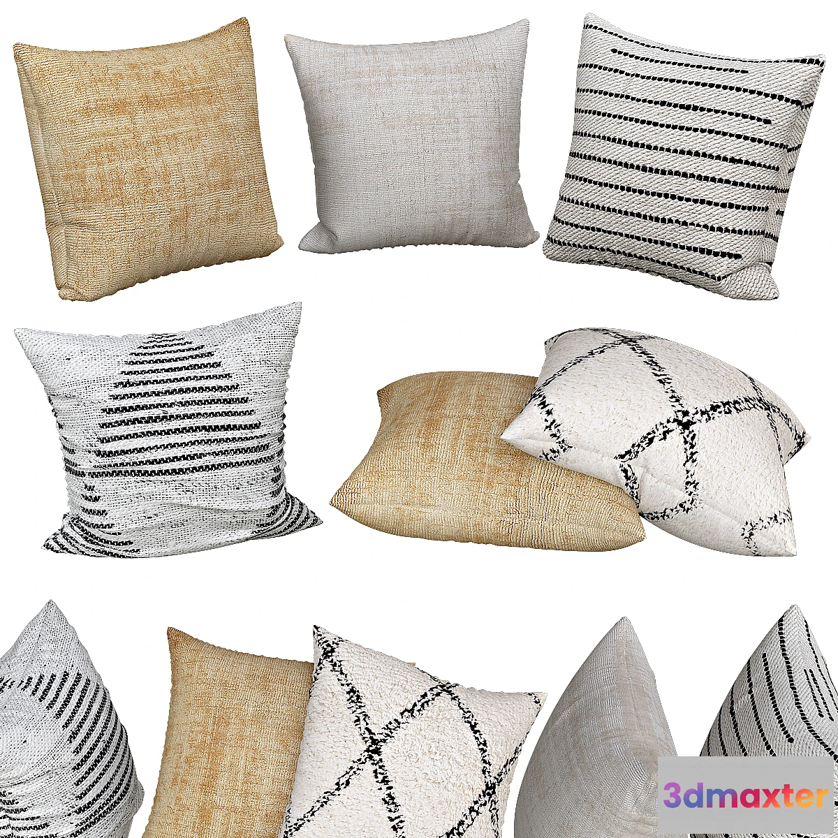1357660 - Decorative pillows  No. 060 3D Max