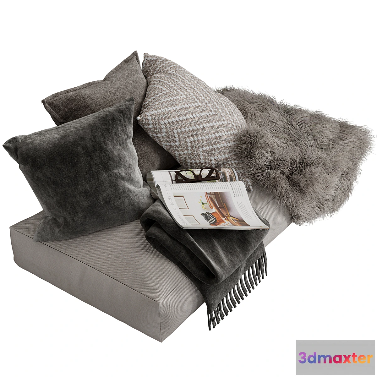 1395458 - Decorative soft corner for the windowsill 2 3D Max