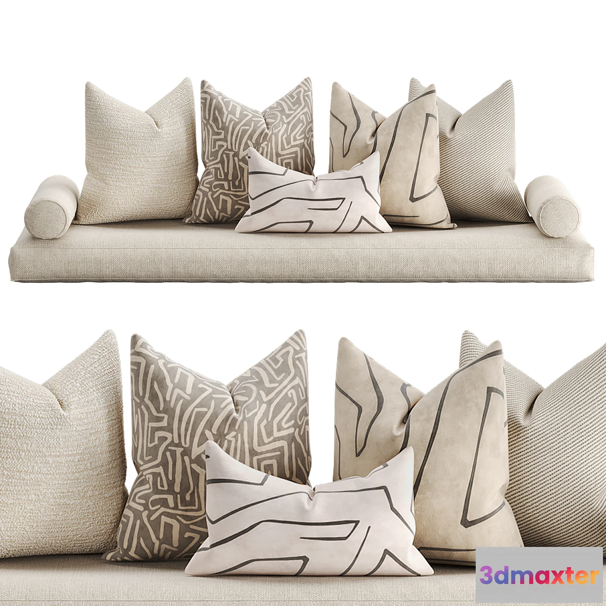 1397004 - Pillows set 004 3D Max