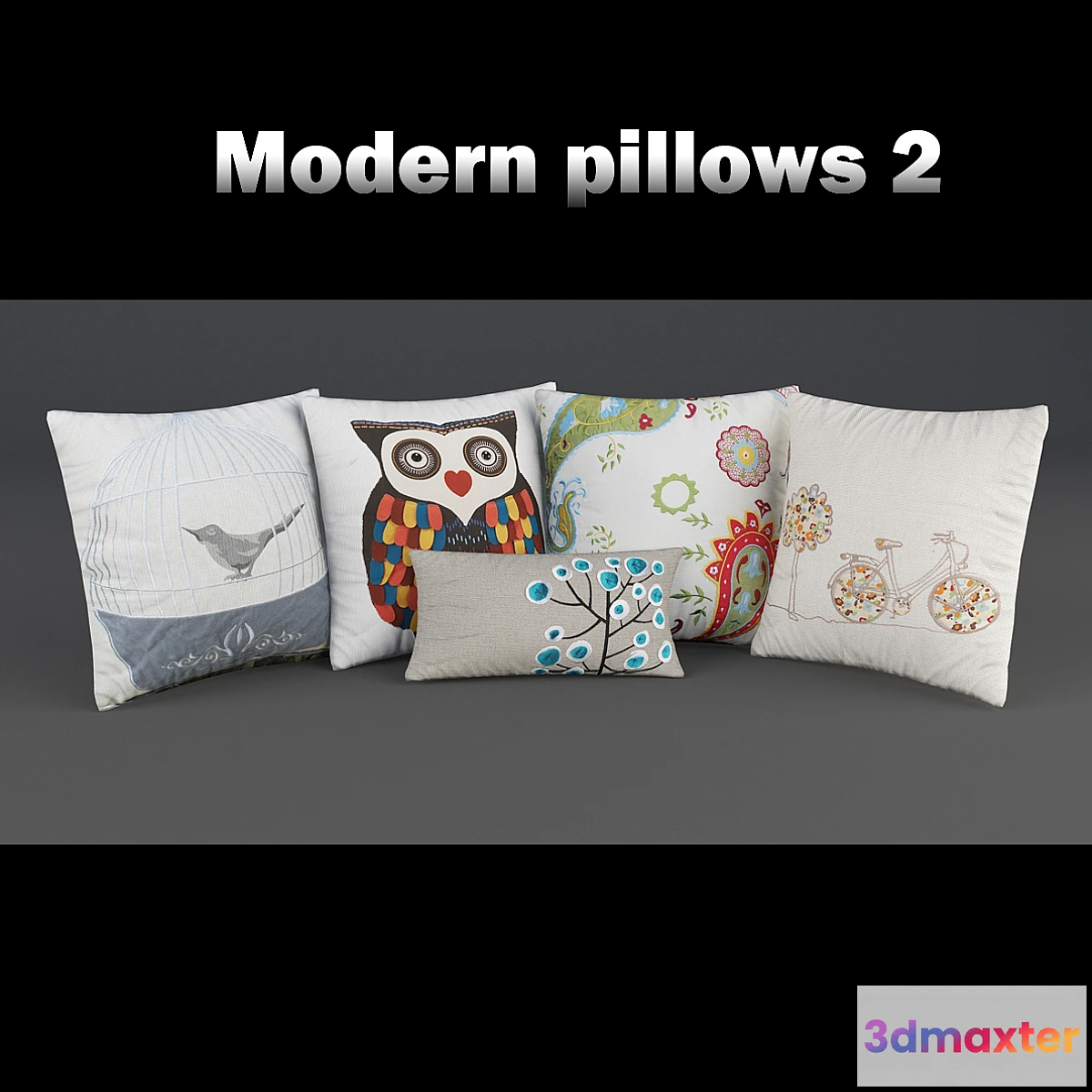 1400168 - Modern decorative pillows 3D Max