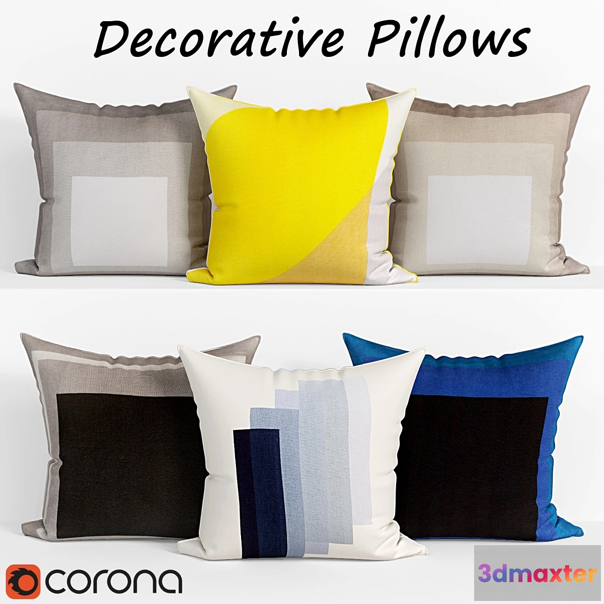1403568 - Decorative pillows set 111 3D Max