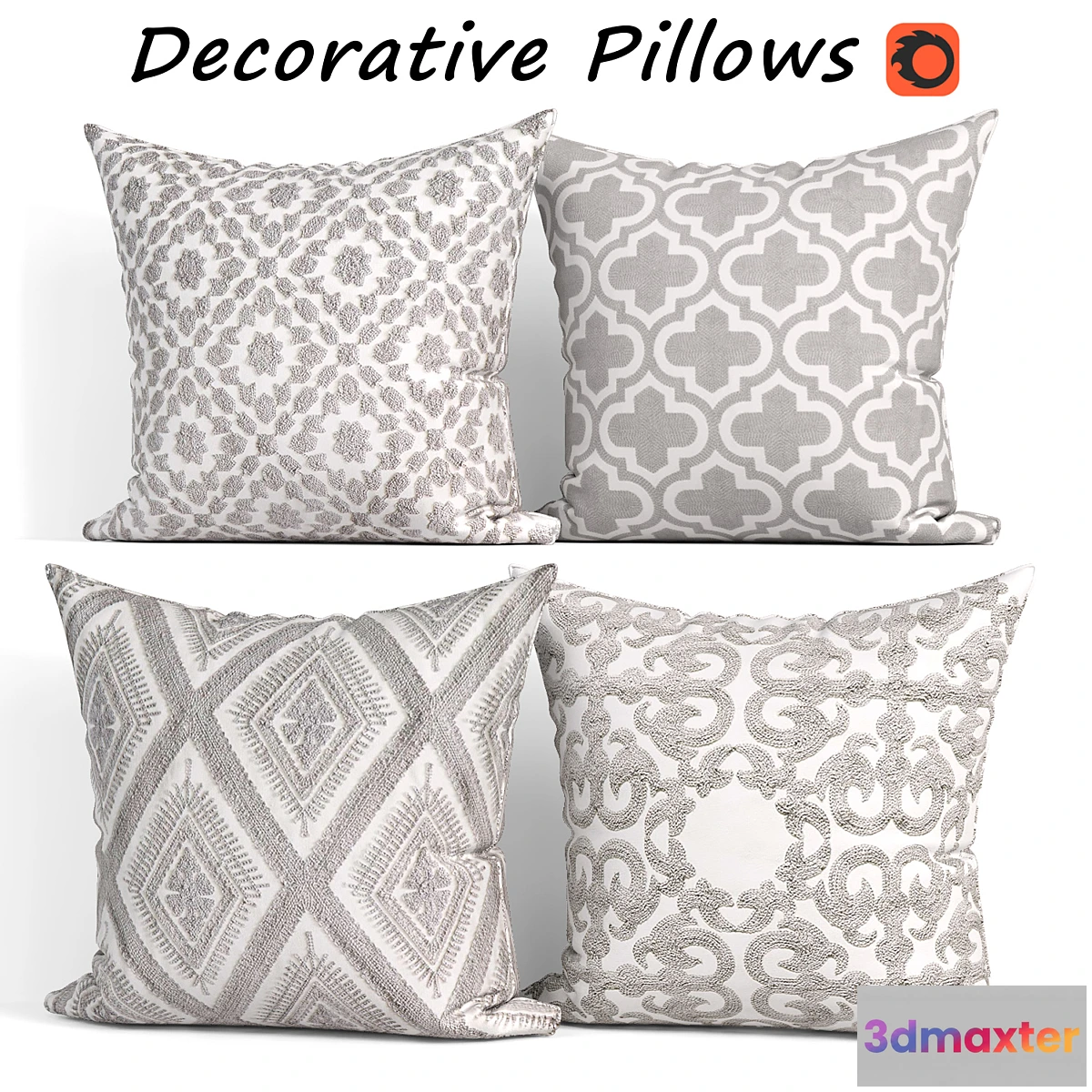 1408268 - Decorative pillows set 253 SLOW COW 3D Max