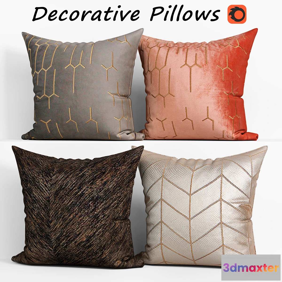 1411988 - Decorative Pillow set 180 Etsy 3D Max