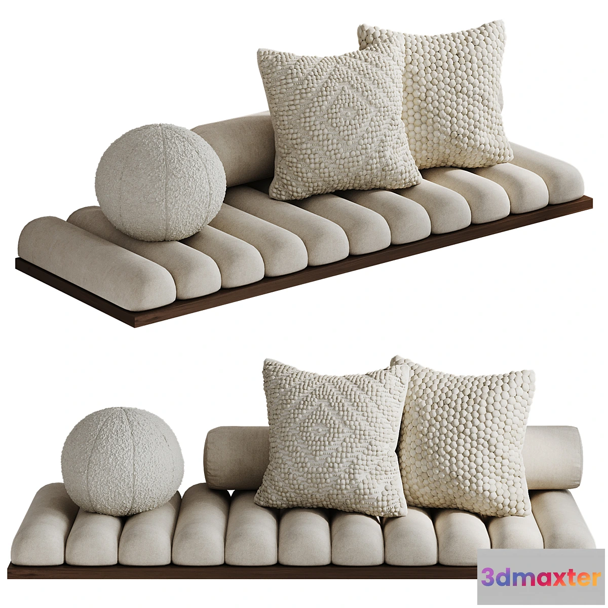 1412546 - Set of decorative pillows 3D Max