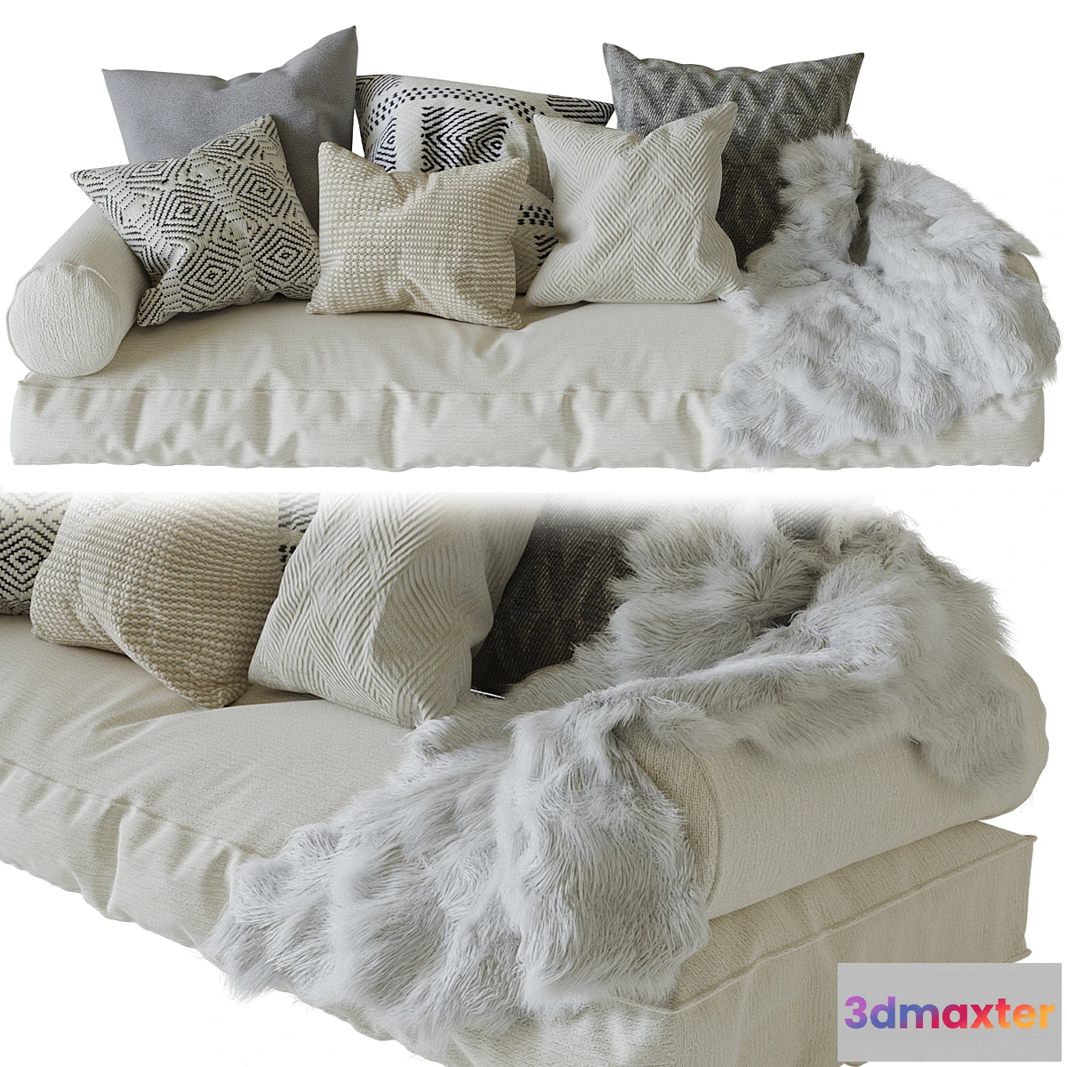 1412758 - Decorative soft corner on the windowsill 3 3D Max