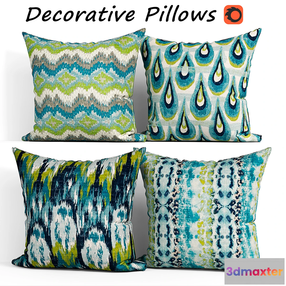 1414914 - Decorative Pillow set 267 Etsy 3D Max