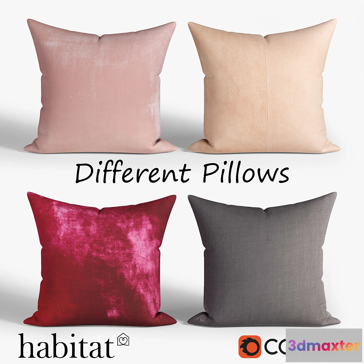 1415108 - Decorative pillows habitat .set 020 3D Max