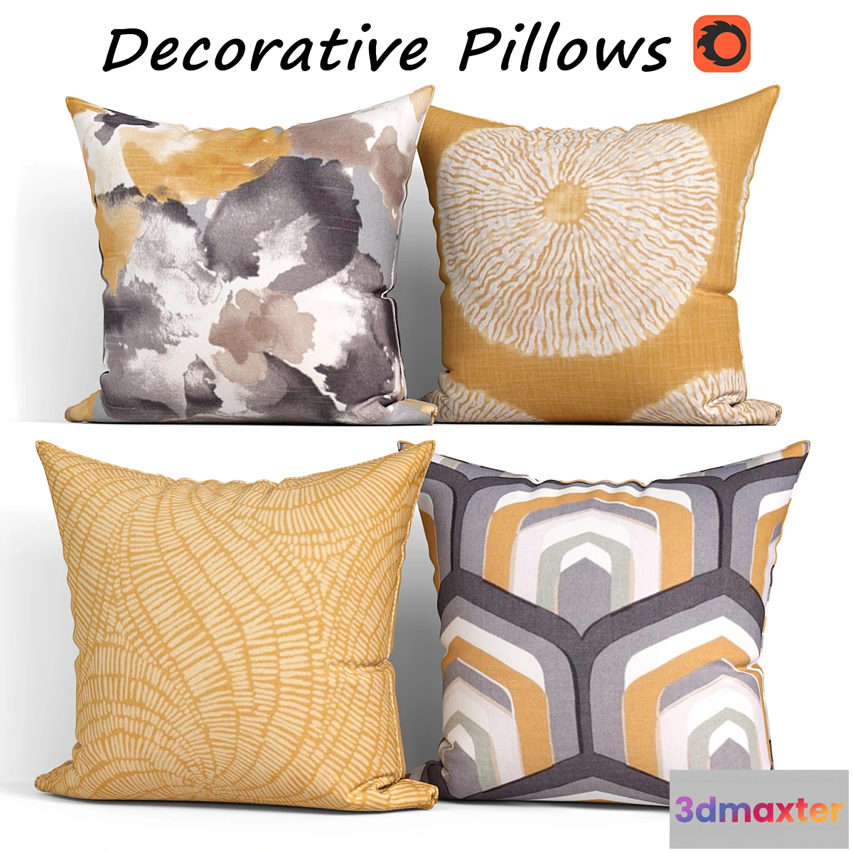 1417810 - Decorative Pillow set 418 Etsy 3D Max