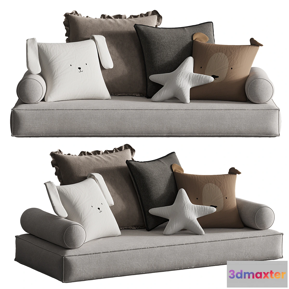 1420022 - Decorative pillows for the nursery 3D Max