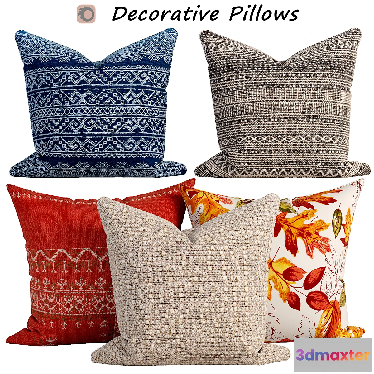 1421454 - Decorative pillows set 618 3D Max