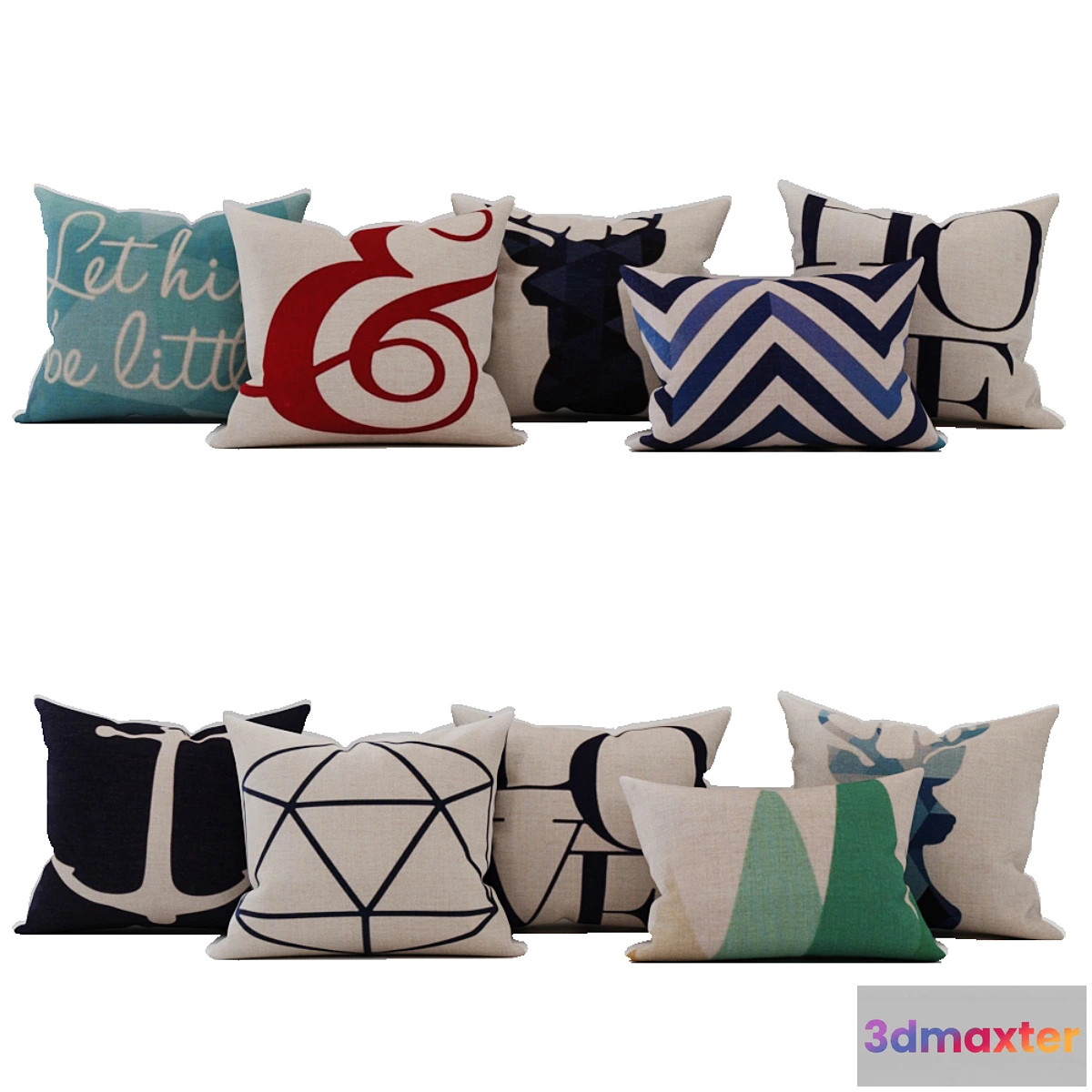 1422862 - Nordic Design Pillow Cases 3D Max