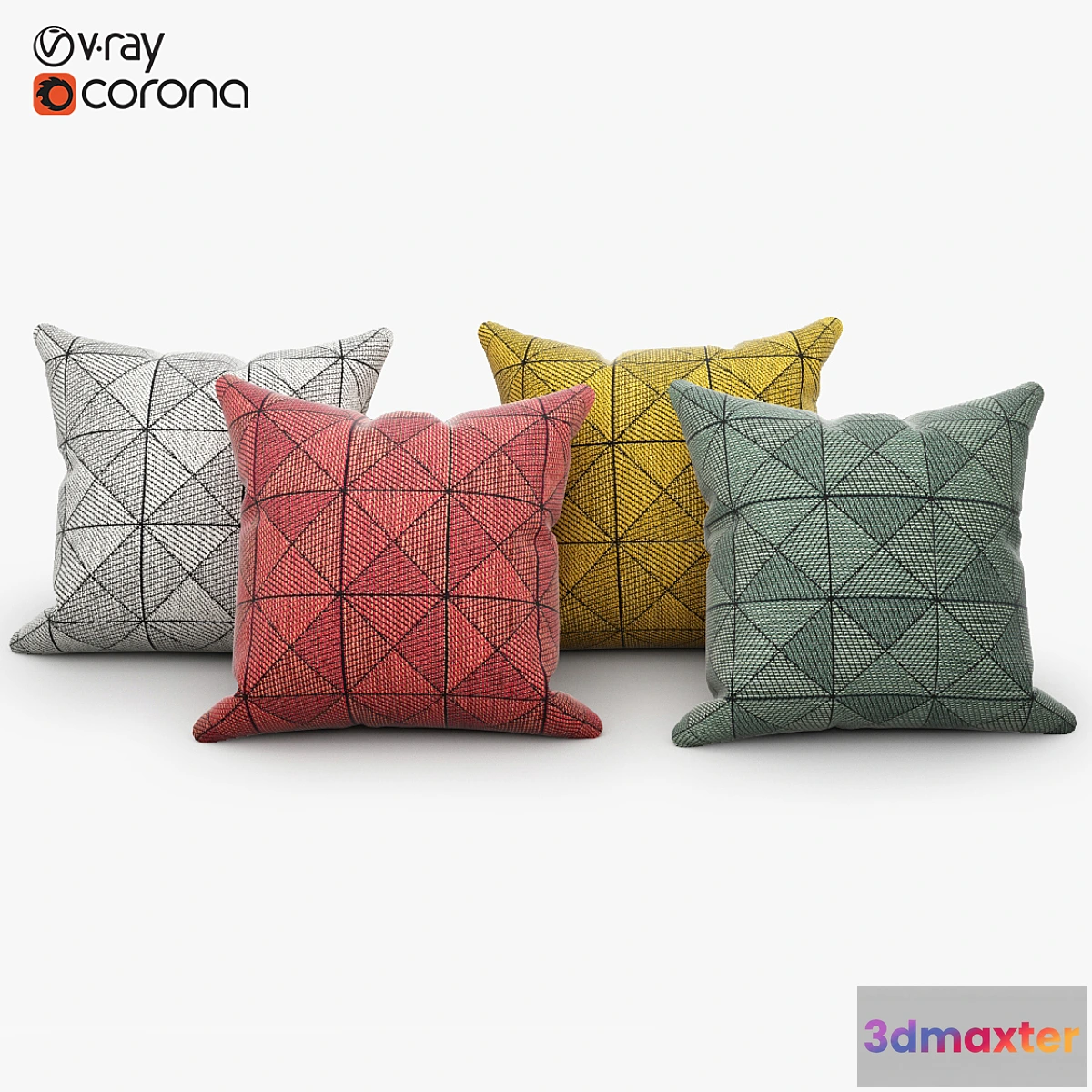 1422970 - Muuto Tile Cushion 3D Max