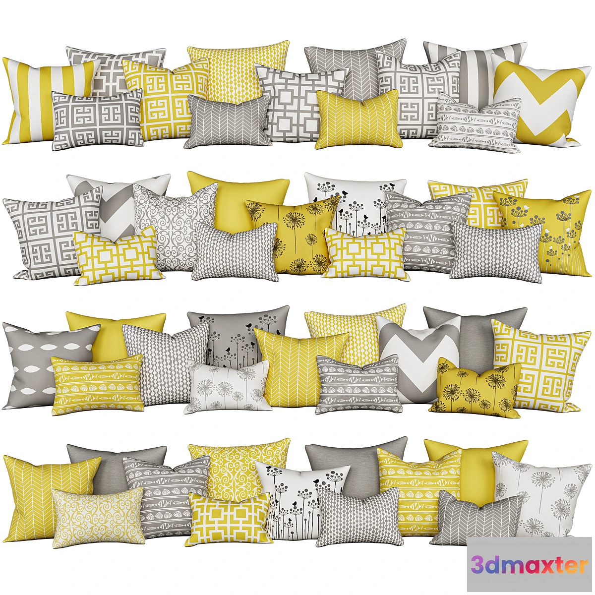 1424136 - Decorative pillows for sofa by Accent Couch Toss 3D Max