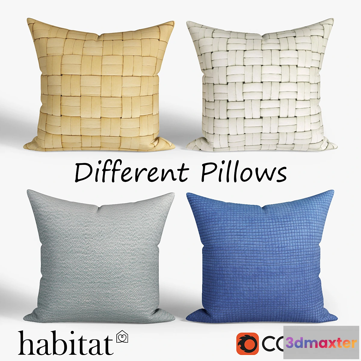 1424280 - Decorative pillows Habitat.set 024 3D Max