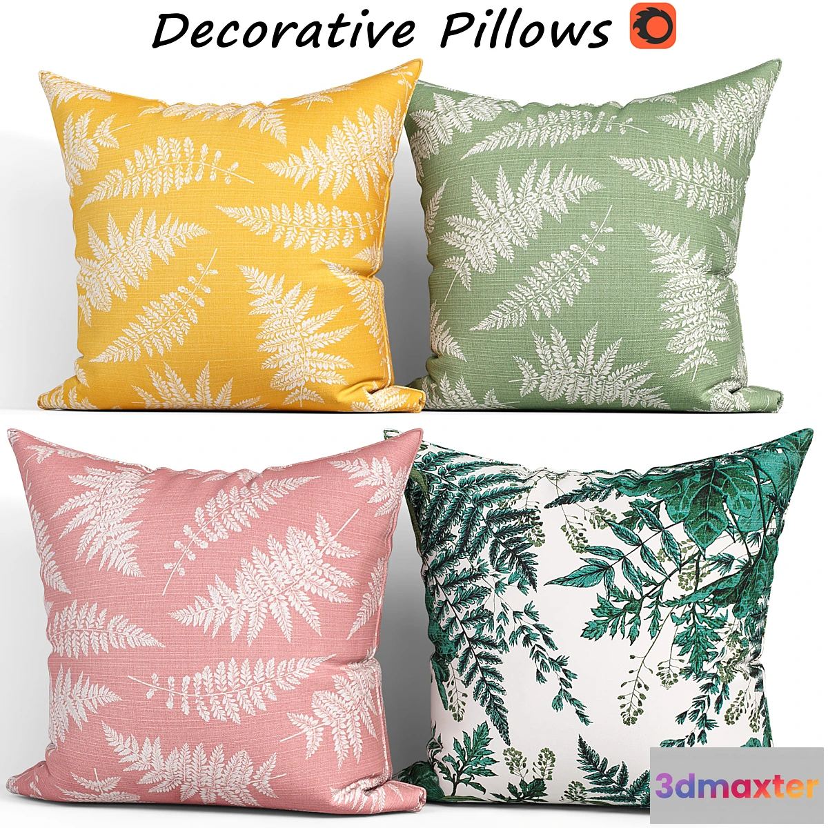 1426258 - Decorative pillows set 156 H & M 3D Max