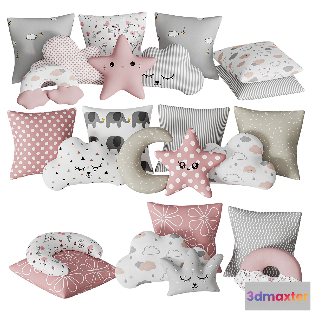 1430070 - Decorative Pillows Kids - 1 3D Max