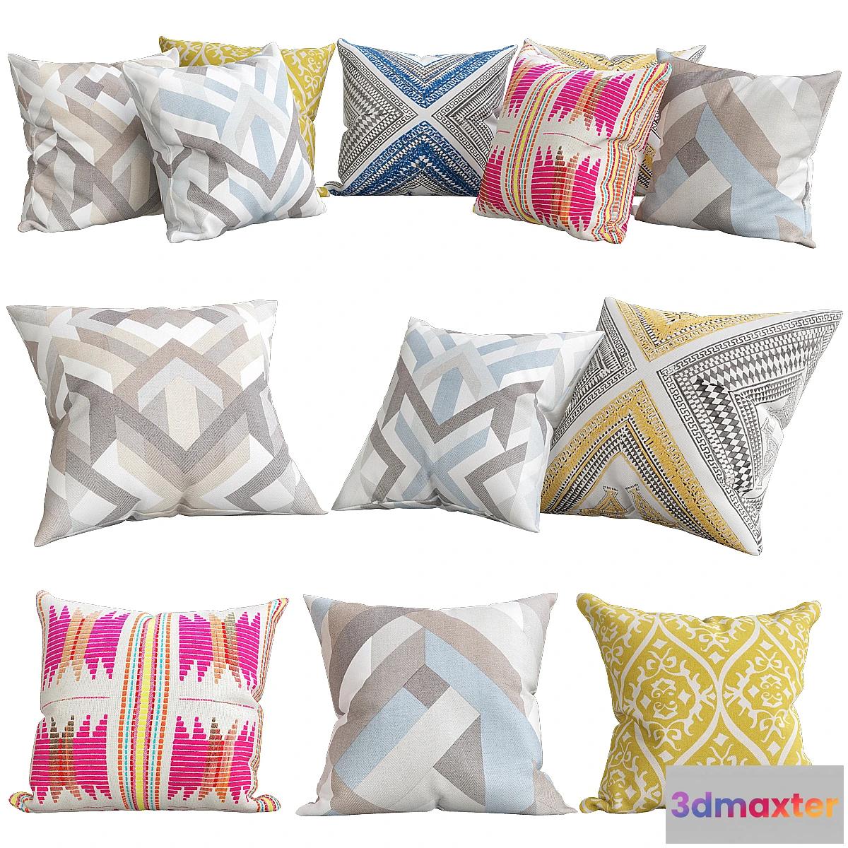 1437078 - Brookhaven throw pillow 3D Max