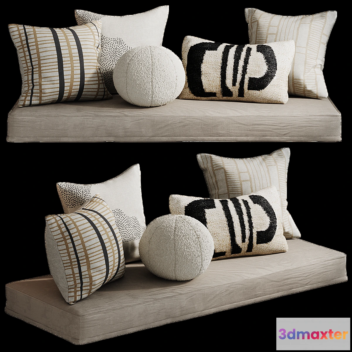 1440308 - Pillow set by Lulu and Georgia 3D Max